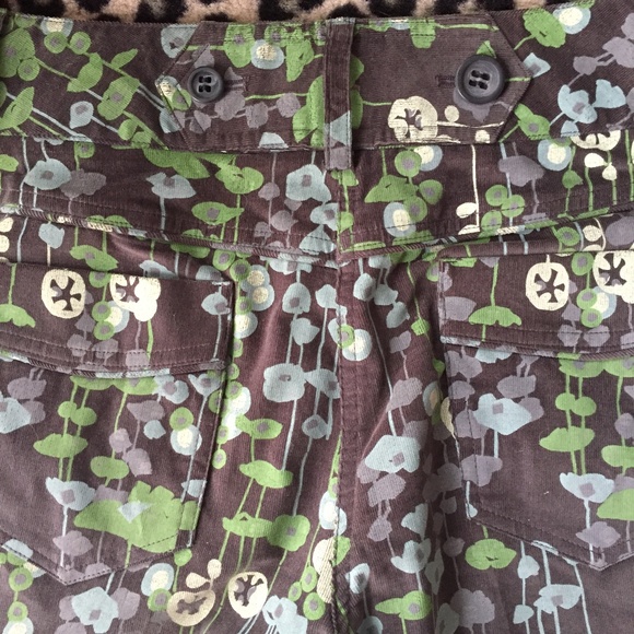 Carlisle Etcetera Painted Corduroy Pants Size 10 - Picture 5 of 8